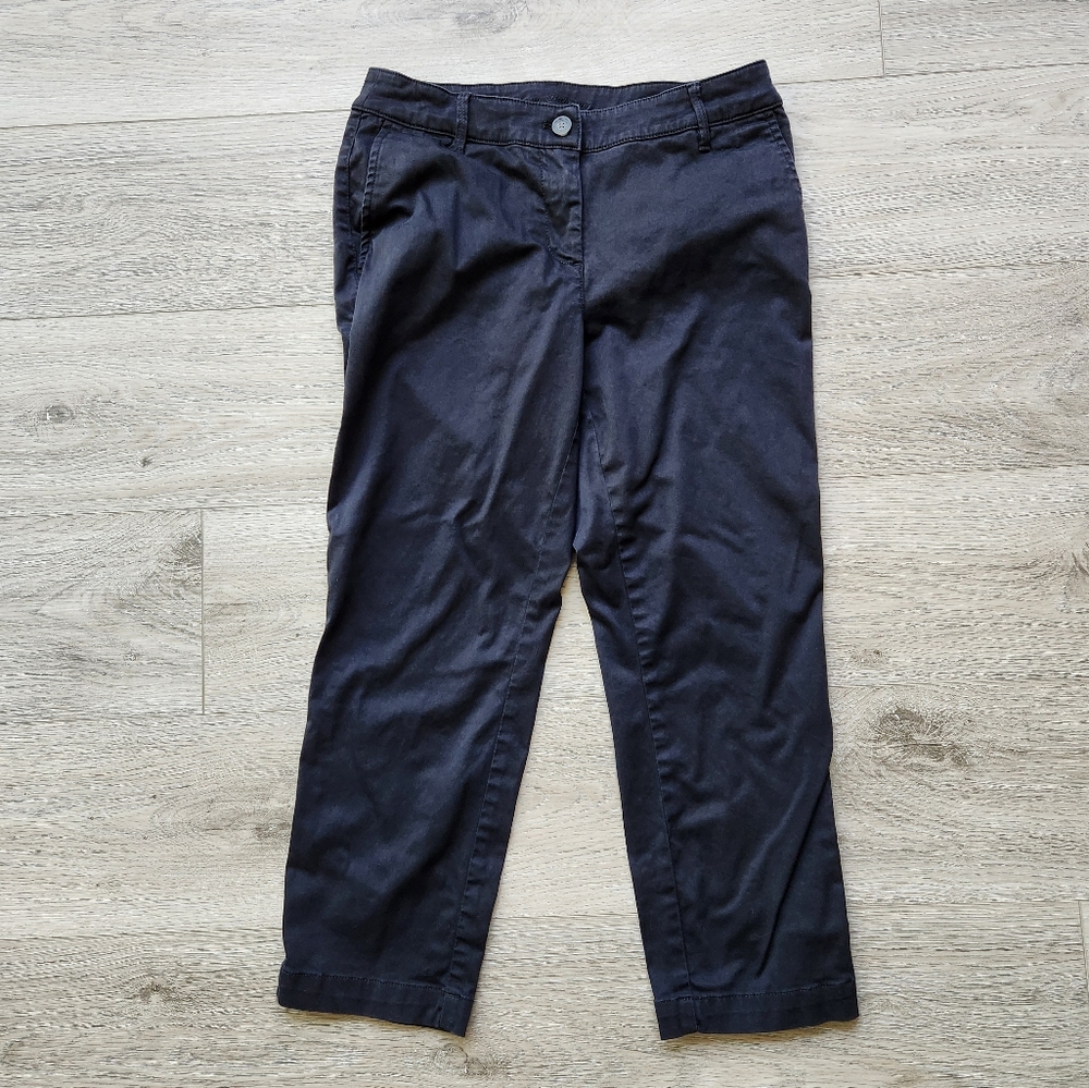 Tommy Bahama Black Boracay Cropped Pants Women's 4 Beach Summer Casual
